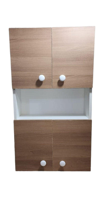 Mueble organizador para baño colgante 4 puertas