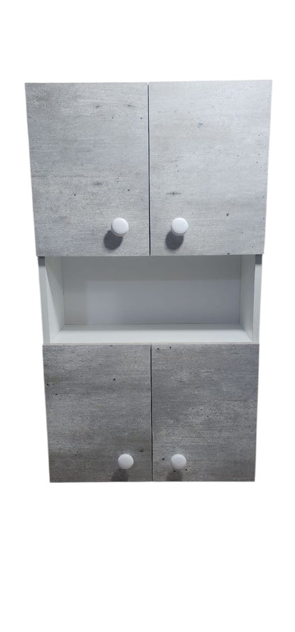 Mueble organizador para baño colgante 4 puertas
