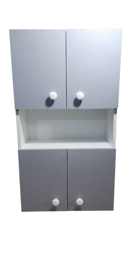 Mueble organizador para baño colgante 4 puertas