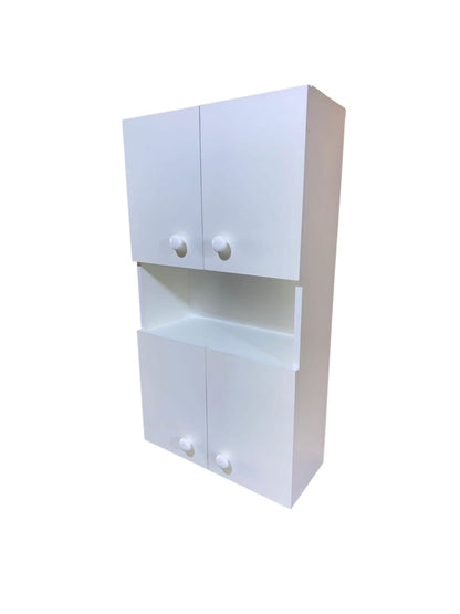 Mueble organizador para baño colgante 4 puertas